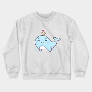 Cute Kawaii Whale Crewneck Sweatshirt